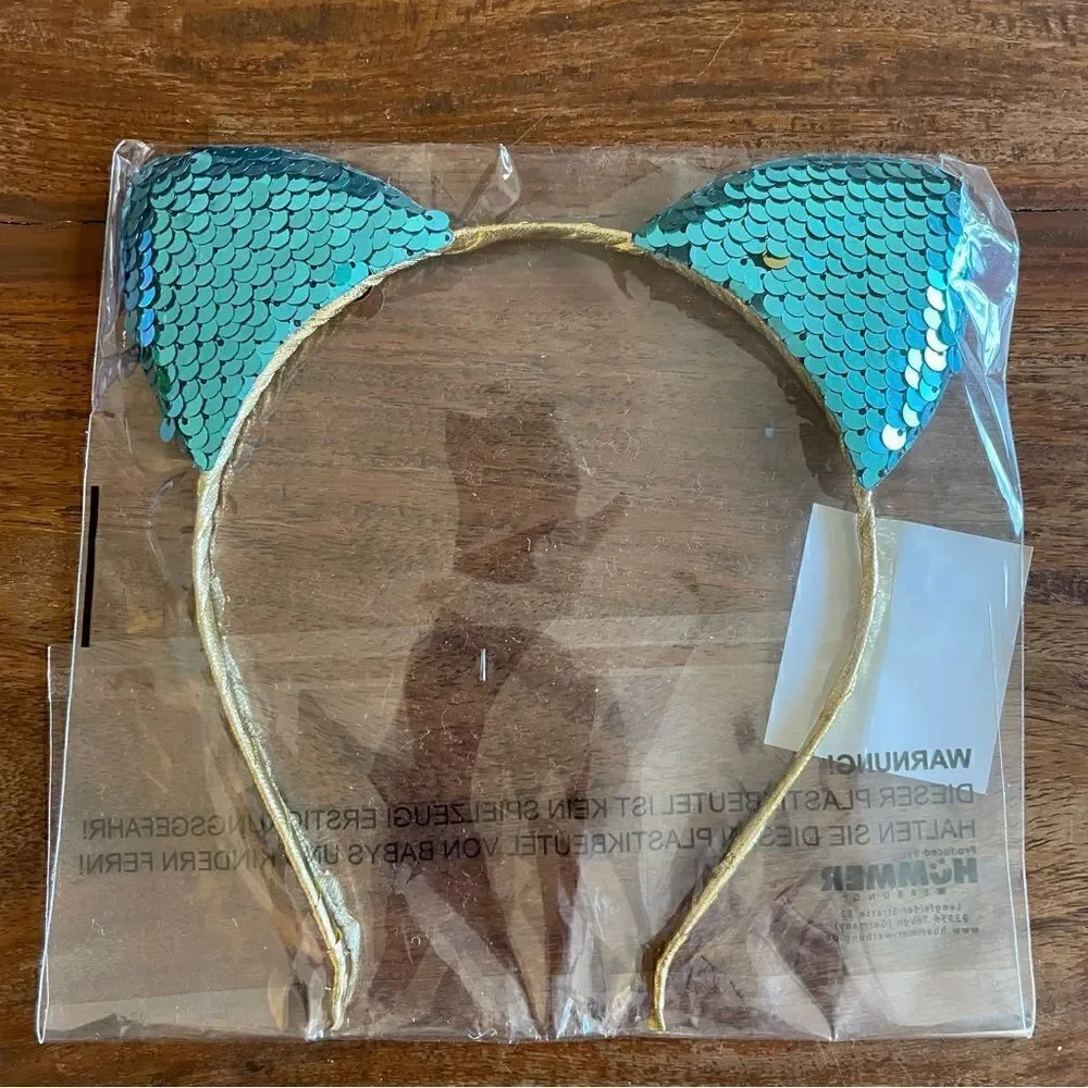 got2be by Schwarzkopf Girls Sequined Metallic Cat Ear Headband